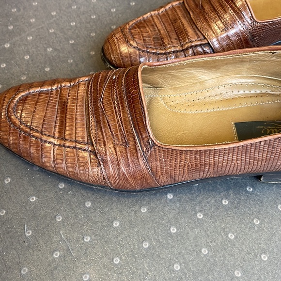 Zelli Italian lizard loafers. 11.5 very rare and cool shoe - Picture 4 of 4